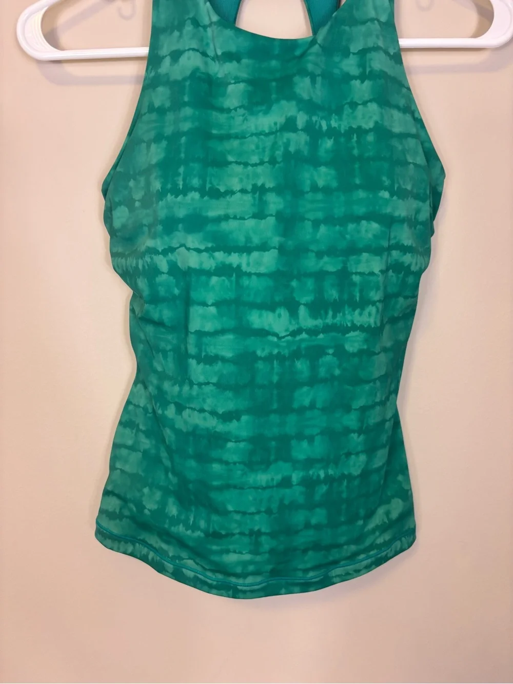 Athleta Women’s Green Tie-Dye Tankini Swimsuit Top 32D/DD